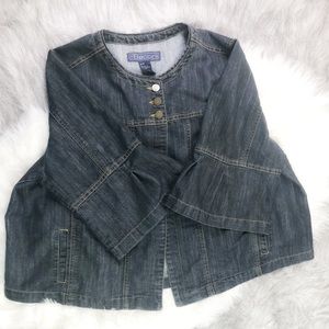 Baccini Denim Stone Washed Jacket Size 1X